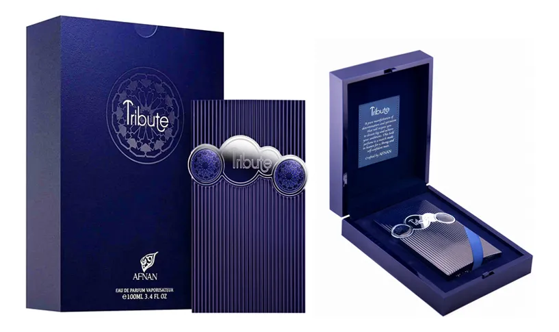 AFNAN Tribute Blue Парфюмерная вода для мужчин 100 ml Деревянная коробка