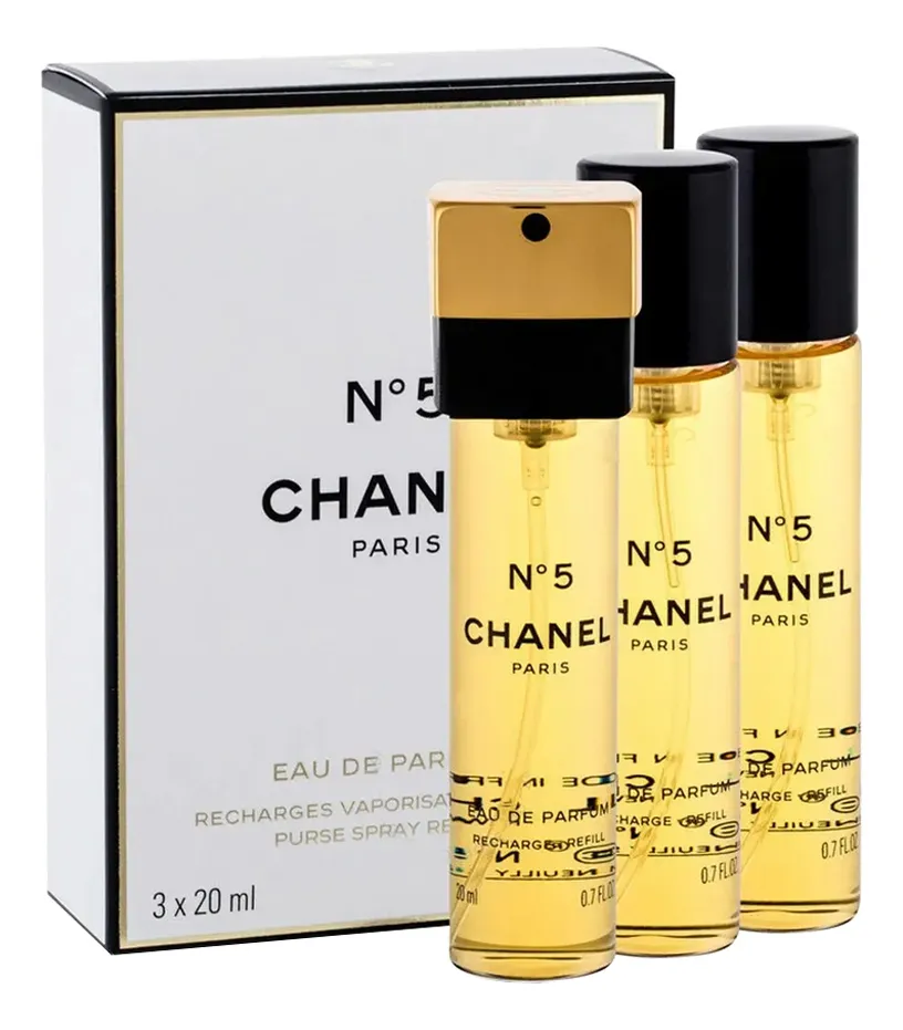 Chanel No 5 Eau De Parfum Парфюмерная вода для женщин 60 ml (3 x 20 ml refill)