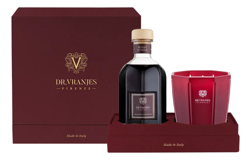 Dr. Vranjes Rosso Nobile Набор 1000 ml (диффузор 500мл + свеча 500г)