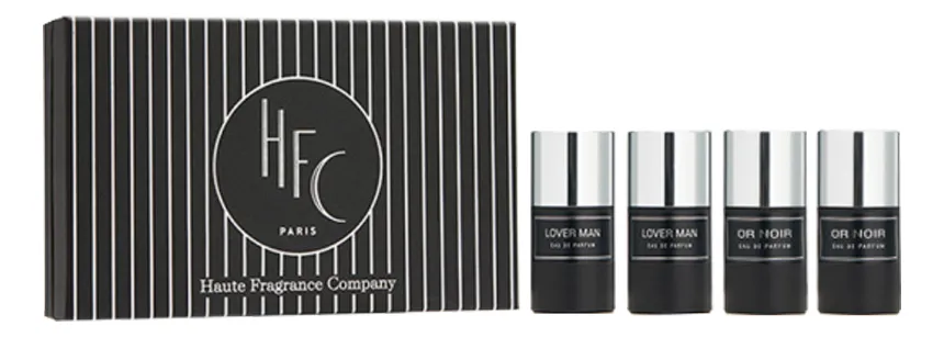 Haute Fragrance Company Gift Set Набор унисекс 30 ml Black Set (lover man 2*15 мл + or noir 2*15 мл)