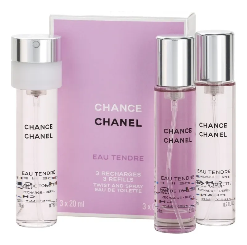 Chanel Chance Eau Tendre Туалетная вода для женщин 60 ml (3*20 запаска)