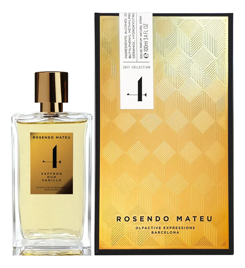 Rosendo Mateu Nº 4 Saffron, Oud, Vanilla Парфюмерная вода унисекс 100 ml