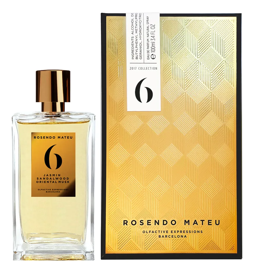 Rosendo Mateu Nº 6 Jasmin, Sandalwood, Oriental Musk Парфюмерная вода унисекс 100 ml