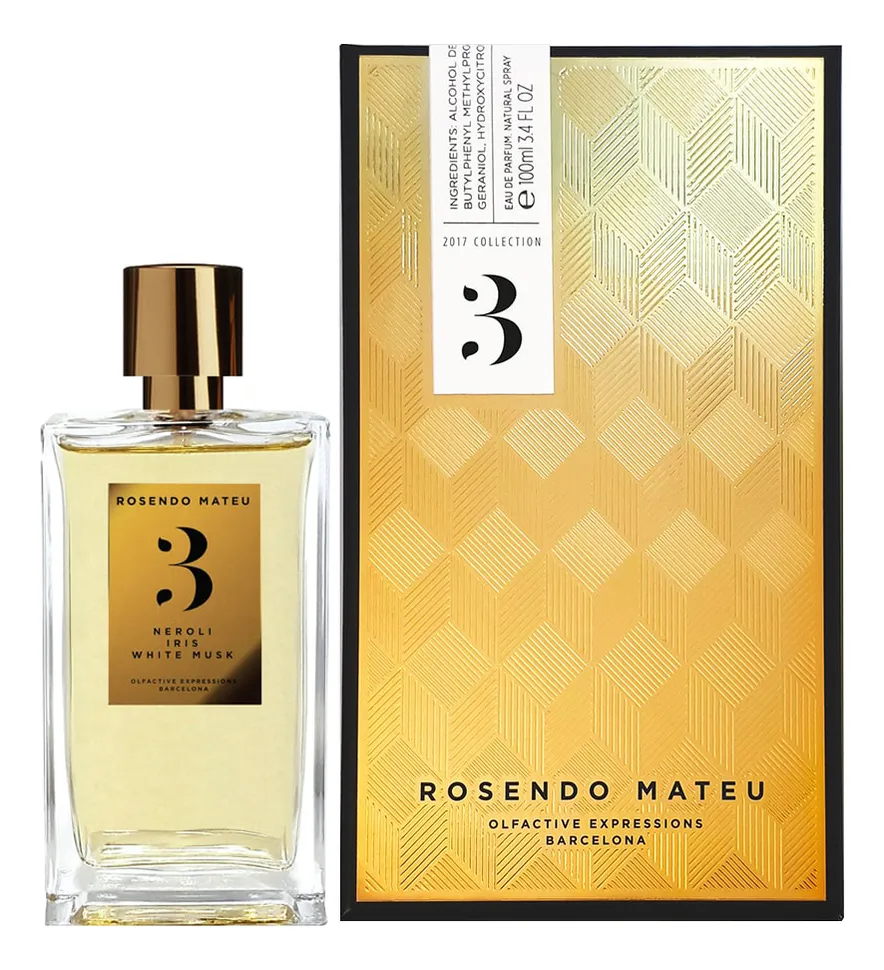 Rosendo Mateu Nº 3 Neroli, Iris, White Musk Парфюмерная вода унисекс 100 ml