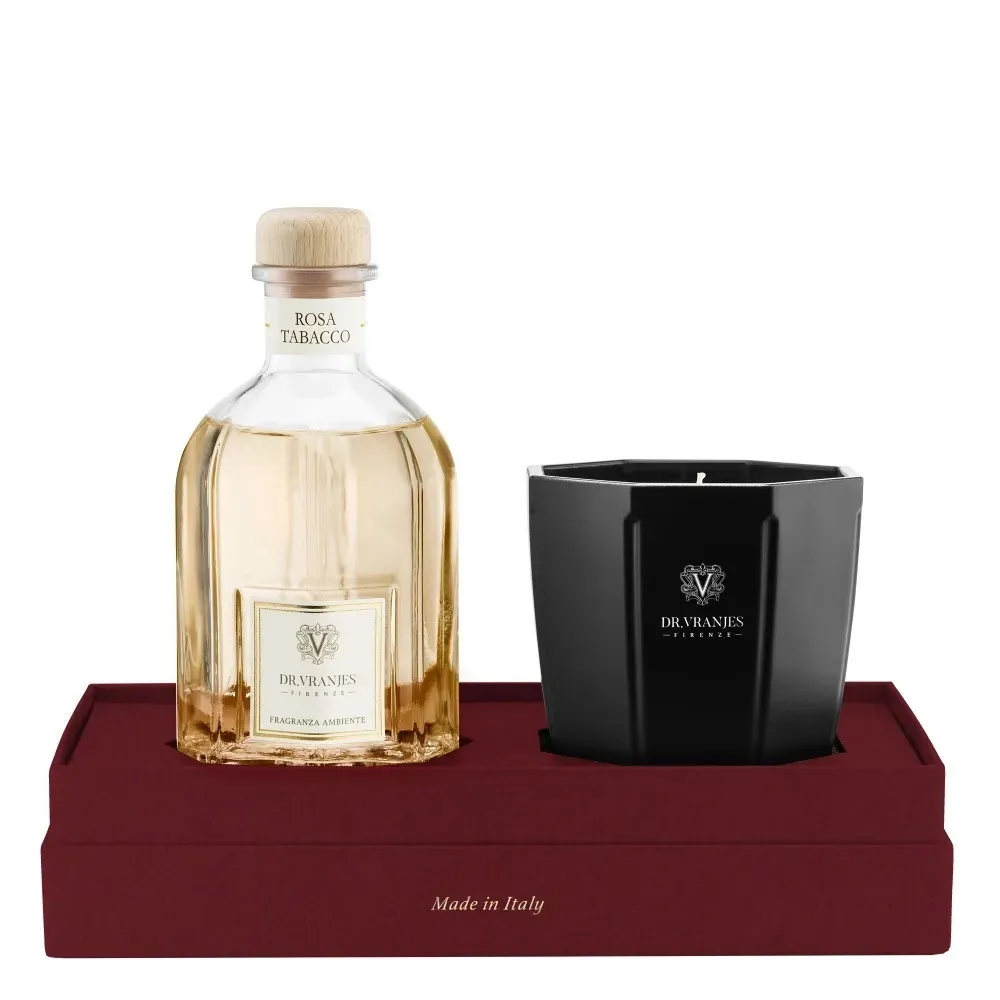 Dr. Vranjes Rosa Tabacco Аромадиффузор унисекс 500 ml ( 500 мл + 500 гр Свеча)