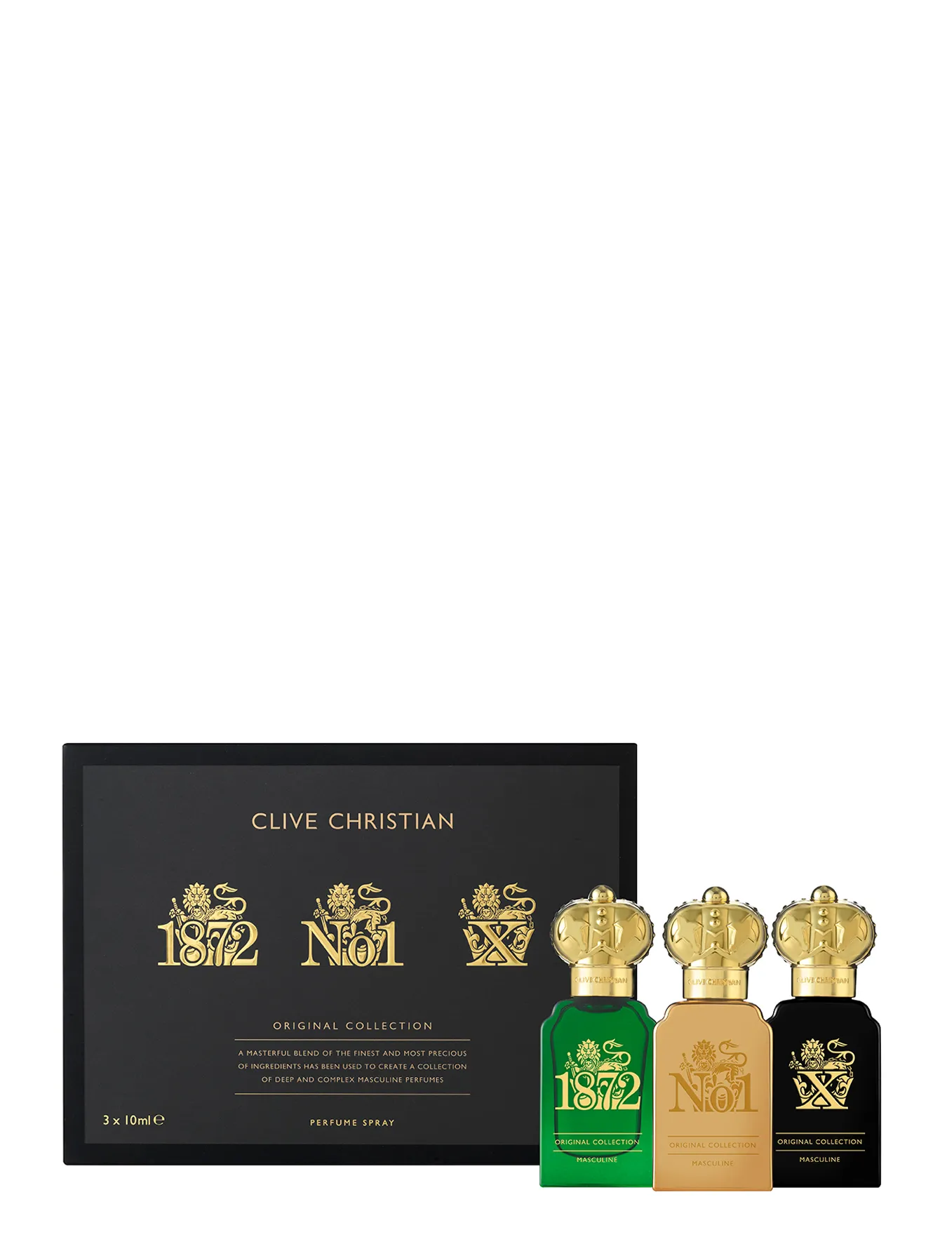 Clive Christian Original Collection Gift Set Masculine Духи для мужчин 30 ml (exdp 3 x 10 ml No. 1, X, 1872)