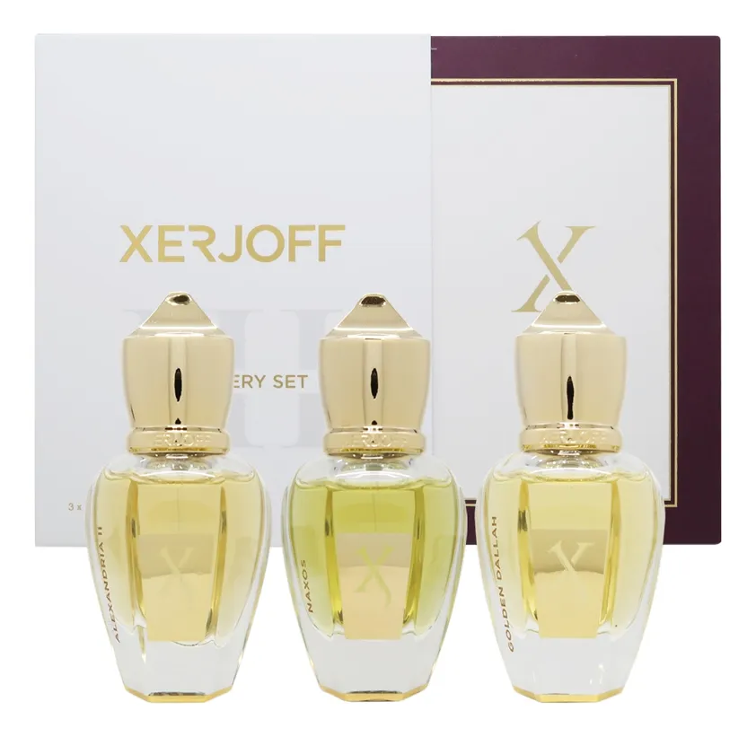 Xerjoff Discovery Set Набор унисекс 45 ml (3 x 15 ml naxos + alexandria ii + golden dallah)