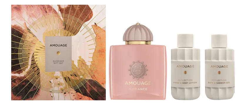 Amouage Guidance Набор унисекс 220 ml (п/вода 100мл + лосьон д/тела 60мл + гель д/душа 60мл)